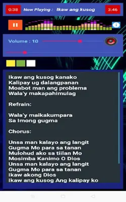 Cebuano Christian Songs with L android App screenshot 0